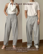 Load image into Gallery viewer, Kadaka Nusa Trousers | Unisex Striped Barrel Pants | Celana Panjang Unisex | Modern Heritage Collection B-0235
