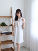 Muat gambar ke penampil Galeri, Kadaka D-0121 Dress Santai Cantik dengan Aksen Scarf

