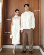 Load image into Gallery viewer, Kadaka Couple Group Family Outfit | CNY Imlek Cheongsam Top Dress Outer and Men Shirt | Season of Luck Collection (1)
