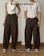 Load image into Gallery viewer, Kadaka Nusa Trousers | Unisex Striped Barrel Pants | Celana Panjang Unisex | Modern Heritage Collection B-0235

