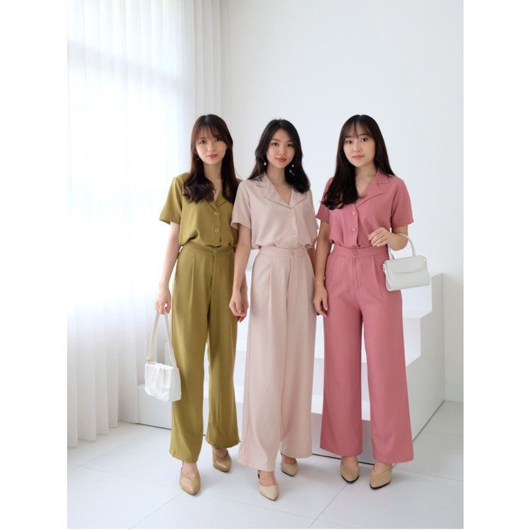 Kadaka S-0155 Set Blouse and Pants Korea