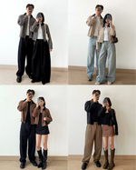 Muat gambar ke penampil Galeri, Kadaka Couple Outfit | Women and Men Outer with Corduroy Collar | Brooklyn Collection
