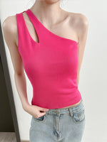 Muat gambar ke penampil Galeri, Kadaka T-0478 Tanktop One Shoulder Stretch Wanita
