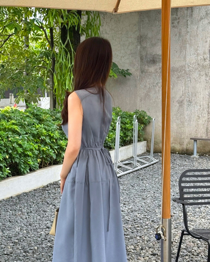 Kadaka D-0263 Maxi Dress with Side Pockets | Dress Panjang Wanita