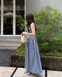 Kadaka D-0263 Maxi Dress with Side Pockets | Dress Panjang Wanita