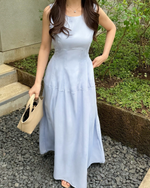 Load image into Gallery viewer, Kadaka D-0263 Maxi Dress with Side Pockets | Dress Panjang Wanita
