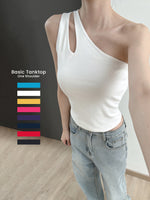 Muat gambar ke penampil Galeri, Kadaka T-0478 Tanktop One Shoulder Stretch Wanita
