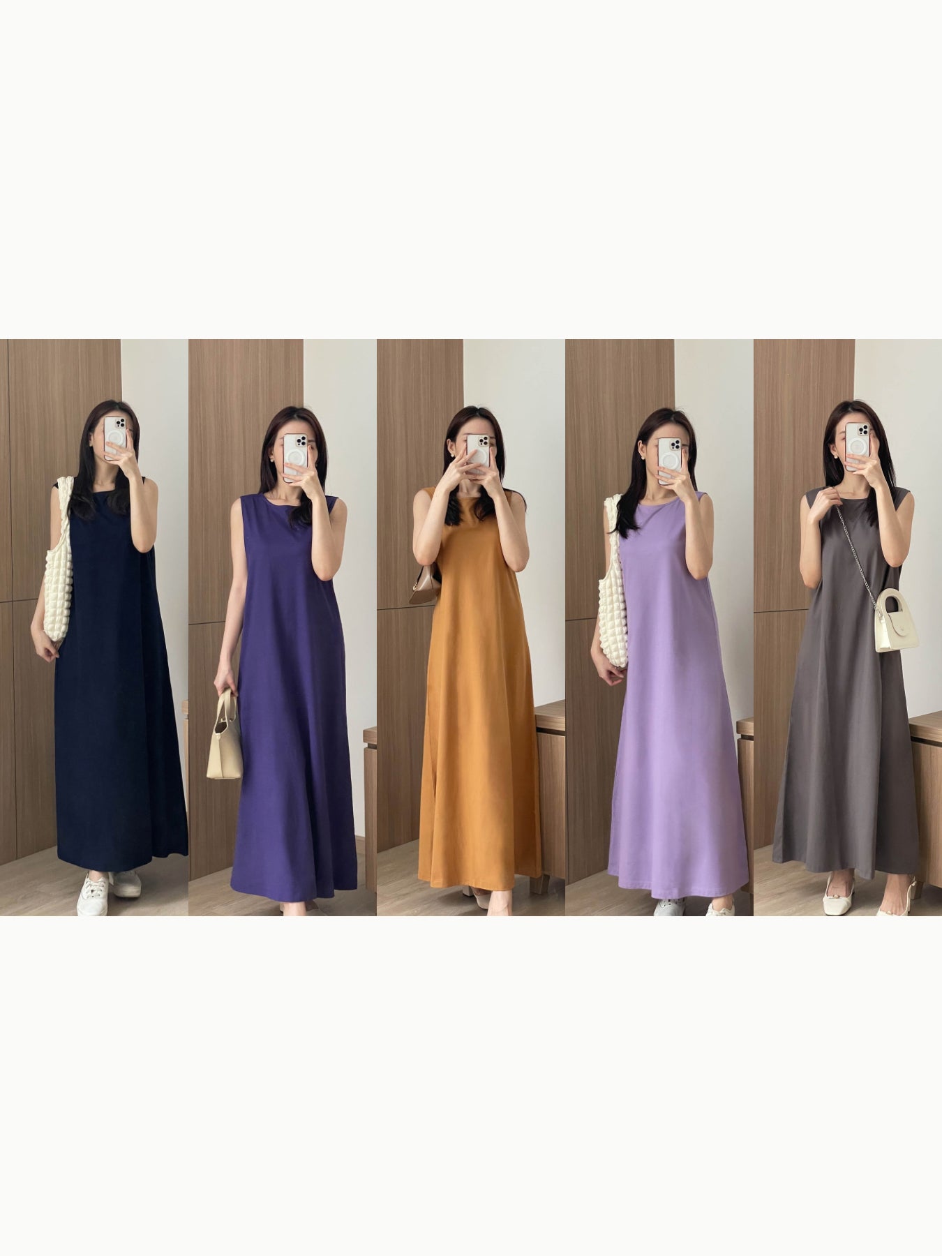 Kadaka D-0147 Long Basic Maxi Dress | Loose Dress Panjang Wanita