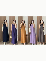 Muat gambar ke penampil Galeri, Kadaka D-0147 Long Basic Maxi Dress | Loose Dress Panjang Wanita
