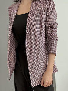 Kadaka O-0143 Blazer Houndstooth Stretch