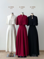 Muat gambar ke penampil Galeri, Kadaka Couple Group Family Outfit | Maxi Square and Vneck Dress Cape Outer | The Classic Charm Collection (2)
