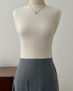 Load image into Gallery viewer, Kadaka D-0239 Contrast Midi Dress Linen with Pockets | Dress Wanita
