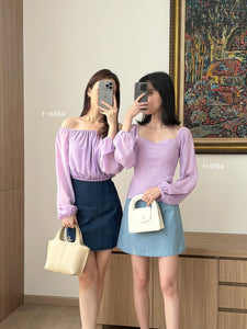 Kadaka T-0194 Top Korea Tangan Chiffon Super Cantik Atasan Wanita