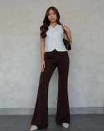 Load image into Gallery viewer, Kadaka B-0189 Celana Cutbray Highwaist Wanita Stretch

