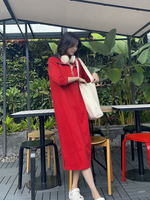 Muat gambar ke penampil Galeri, Kadaka D-0231 Loose Midi Zipper Dress Lengan Panjang Wanita
