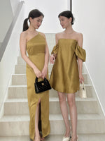 Muat gambar ke penampil Galeri, Kadaka D-0213 One Shoulder Party Dress Satin Bridesmaid Dress Prewedding Dress
