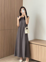 Muat gambar ke penampil Galeri, Kadaka D-0147 Long Basic Maxi Dress | Loose Dress Panjang Wanita
