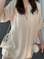 Muat gambar ke penampil Galeri, Kadaka T-0457 Cotton Rayon Motif Blouse Wanita Atasan Super Comfy
