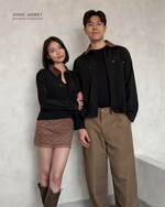 Muat gambar ke penampil Galeri, Kadaka Couple Outfit | Women and Men Outer with Corduroy Collar | Brooklyn Collection
