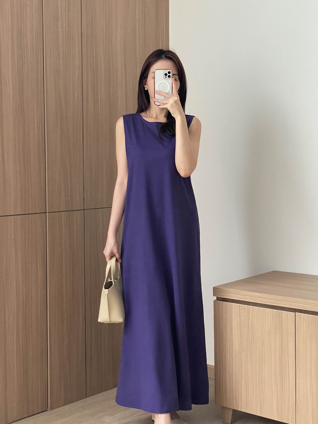 Kadaka D-0147 Long Basic Maxi Dress | Loose Dress Panjang Wanita