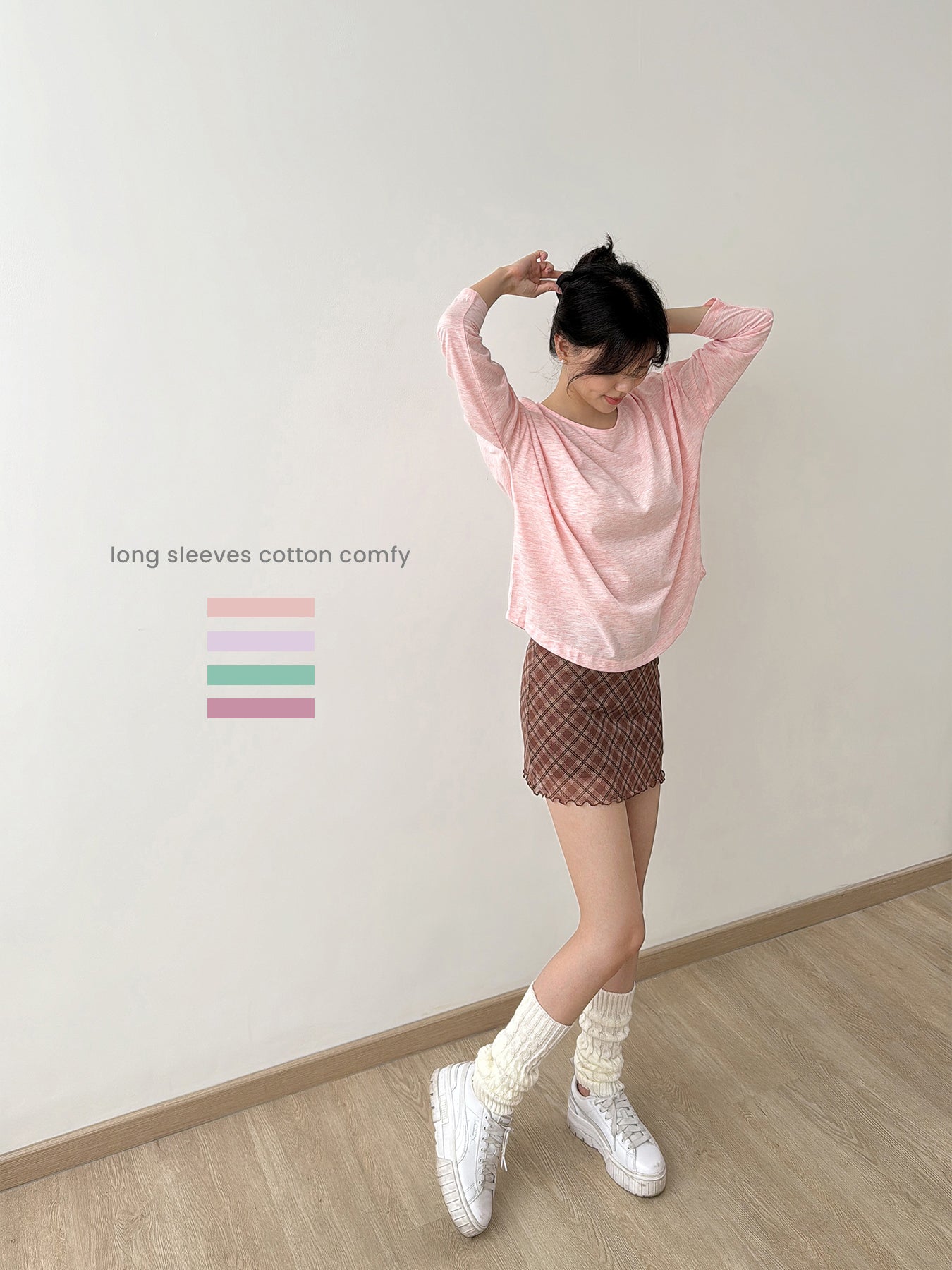 Kadaka T-0336 Top Tangan Panjang Pattern Comfy