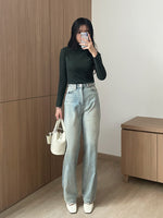 Muat gambar ke penampil Galeri, Kadaka T-0242 Top Turtle Neck Long Sleeves Stretch
