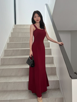 Load image into Gallery viewer, Kadaka D-0255 Maxi Square Neck Dress Adjustable Waist | Dress Maxi Wanita
