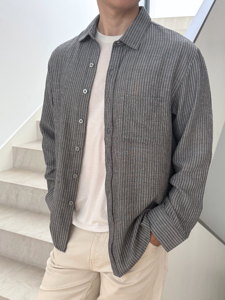 Kadaka Couple Outfit | Long Sleeve Fitted Shirt & Men Top Shirt | Curated Curriculum Collection