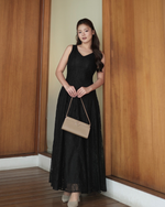 Load image into Gallery viewer, Kadaka D-0267 CNY Imlek Cheongsam Maxi Lace Reversible Party Dress | Dress Panjang Brukat Wanita
