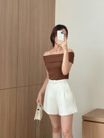 Muat gambar ke penampil Galeri, Kadaka B-0178 Short Pants Highwaist Celana Pendek Wanita
