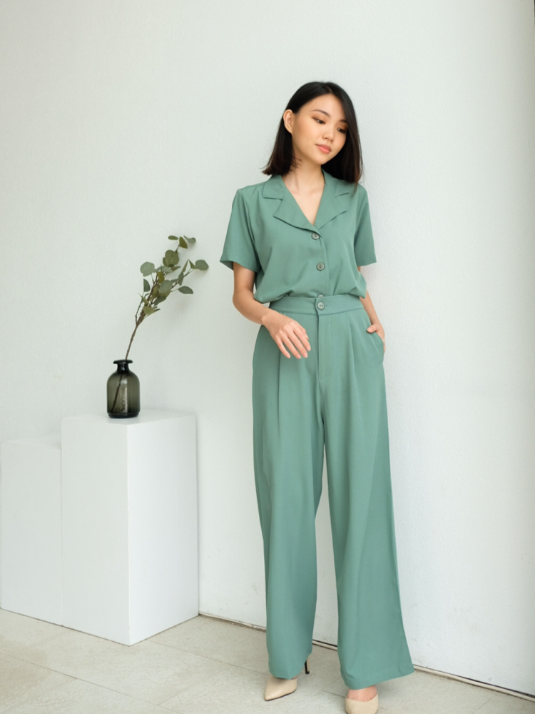 Kadaka S-0155 Set Blouse and Pants Korea