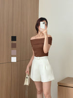 Muat gambar ke penampil Galeri, Kadaka B-0178 Short Pants Highwaist Celana Pendek Wanita
