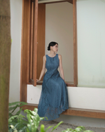 Load image into Gallery viewer, Kadaka D-0267 CNY Imlek Cheongsam Maxi Lace Reversible Party Dress | Dress Panjang Brukat Wanita
