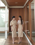 Load image into Gallery viewer, Kadaka Couple Group Family Outfit | CNY Imlek Cheongsam Top Dress Outer and Men Shirt | Season of Luck Collection (1)
