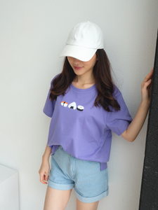 Kadaka T-0328 Tshirt Kaos Sushi Cute Embroidery Timbul