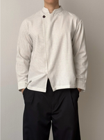 Load image into Gallery viewer, Kadaka Arka Beskap | Men Striped Modern Beskap | Atasan Pria Beskap Lengan Panjang | Modern Heritage Collection MT-0231
