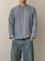 Load image into Gallery viewer, Kadaka Arka Beskap | Men Striped Modern Beskap | Atasan Pria Beskap Lengan Panjang | Modern Heritage Collection MT-0231
