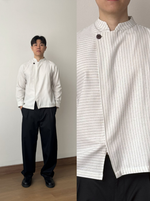 Load image into Gallery viewer, Kadaka Arka Beskap | Men Striped Modern Beskap | Atasan Pria Beskap Lengan Panjang | Modern Heritage Collection MT-0231
