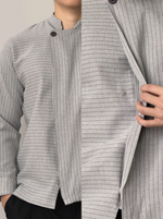 Load image into Gallery viewer, Kadaka Arka Beskap | Men Striped Modern Beskap | Atasan Pria Beskap Lengan Panjang | Modern Heritage Collection MT-0231
