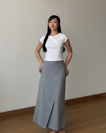Muat gambar ke penampil Galeri, Kadaka B-0203 Midi Skirt Linen | Rok Layer Korean Wanita
