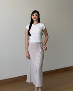 Muat gambar ke penampil Galeri, Kadaka B-0203 Midi Skirt Linen | Rok Layer Korean Wanita
