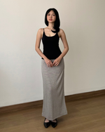 Muat gambar ke penampil Galeri, Kadaka Grace Skirt | Maxi Knit Tweed Skirt | Rok Panjang Maxi Knit Wanita | B-0207
