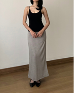 Muat gambar ke penampil Galeri, Kadaka Grace Skirt | Maxi Knit Tweed Skirt | Rok Panjang Maxi Knit Wanita | B-0207
