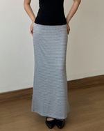 Muat gambar ke penampil Galeri, Kadaka Grace Skirt | Maxi Knit Tweed Skirt | Rok Panjang Maxi Knit Wanita | B-0207
