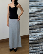 Muat gambar ke penampil Galeri, Kadaka Grace Skirt | Maxi Knit Tweed Skirt | Rok Panjang Maxi Knit Wanita | B-0207

