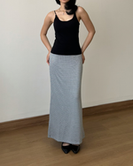 Muat gambar ke penampil Galeri, Kadaka Grace Skirt | Maxi Knit Tweed Skirt | Rok Panjang Maxi Knit Wanita | B-0207
