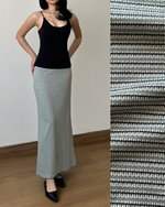 Muat gambar ke penampil Galeri, Kadaka Grace Skirt | Maxi Knit Tweed Skirt | Rok Panjang Maxi Knit Wanita | B-0207
