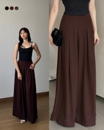 Load image into Gallery viewer, Kadaka Meadow Pants | Super Wide Leg Double Pleated Culottes | Celana Kulot Wanita | Off Duty Collection B-0209
