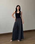 Muat gambar ke penampil Galeri, Kadaka Meadow Pants | Super Wide Leg Double Pleated Culottes | Celana Kulot Wanita | Off Duty Collection B-0209

