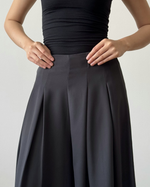 Muat gambar ke penampil Galeri, Kadaka Meadow Pants | Super Wide Leg Double Pleated Culottes | Celana Kulot Wanita | Off Duty Collection B-0209
